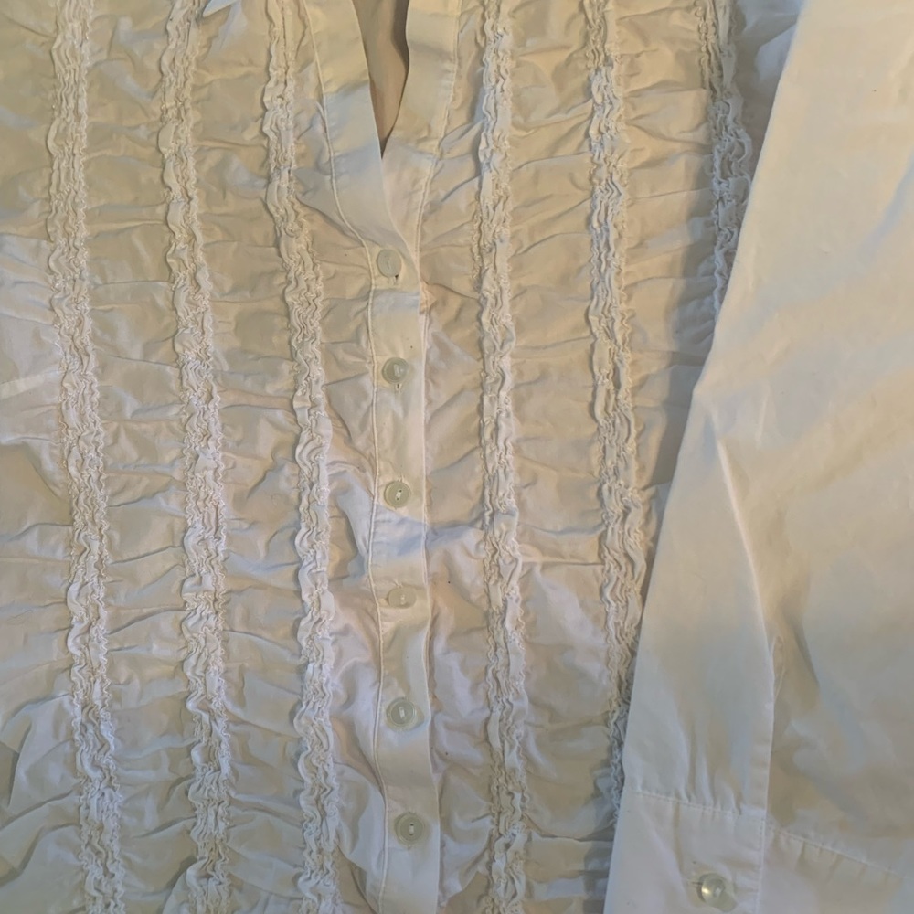 Talbots Ruffled Blouse size 14 - Picture 6 of 6